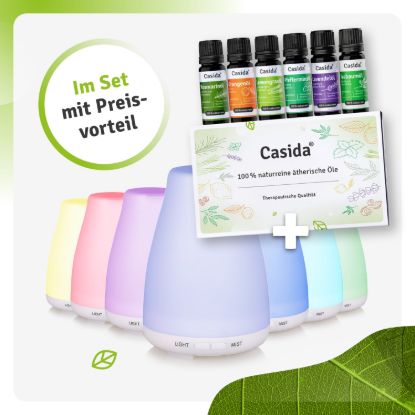 صورة Aroma Diffuser with Essential Oils Set - B2B